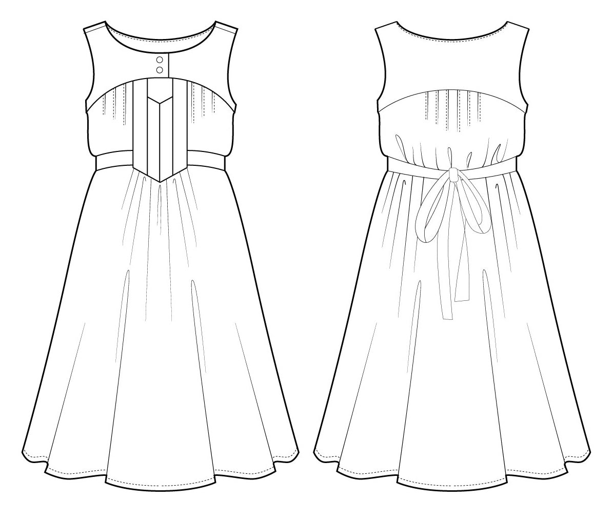 Anouk Dress & Tunic - PDF - Victory Patterns