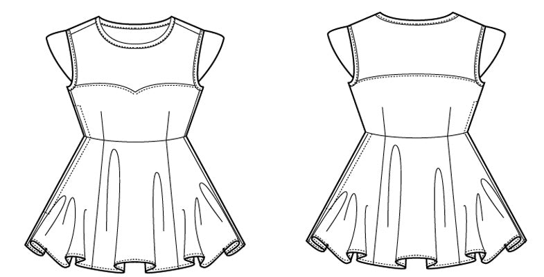 Ava Dress & Blouse PDF - Victory Patterns