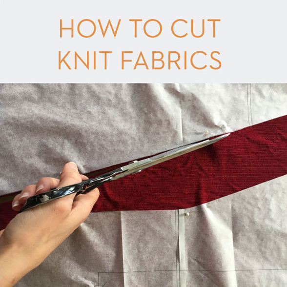 Jackie Sewalong - How to cut knit fabric