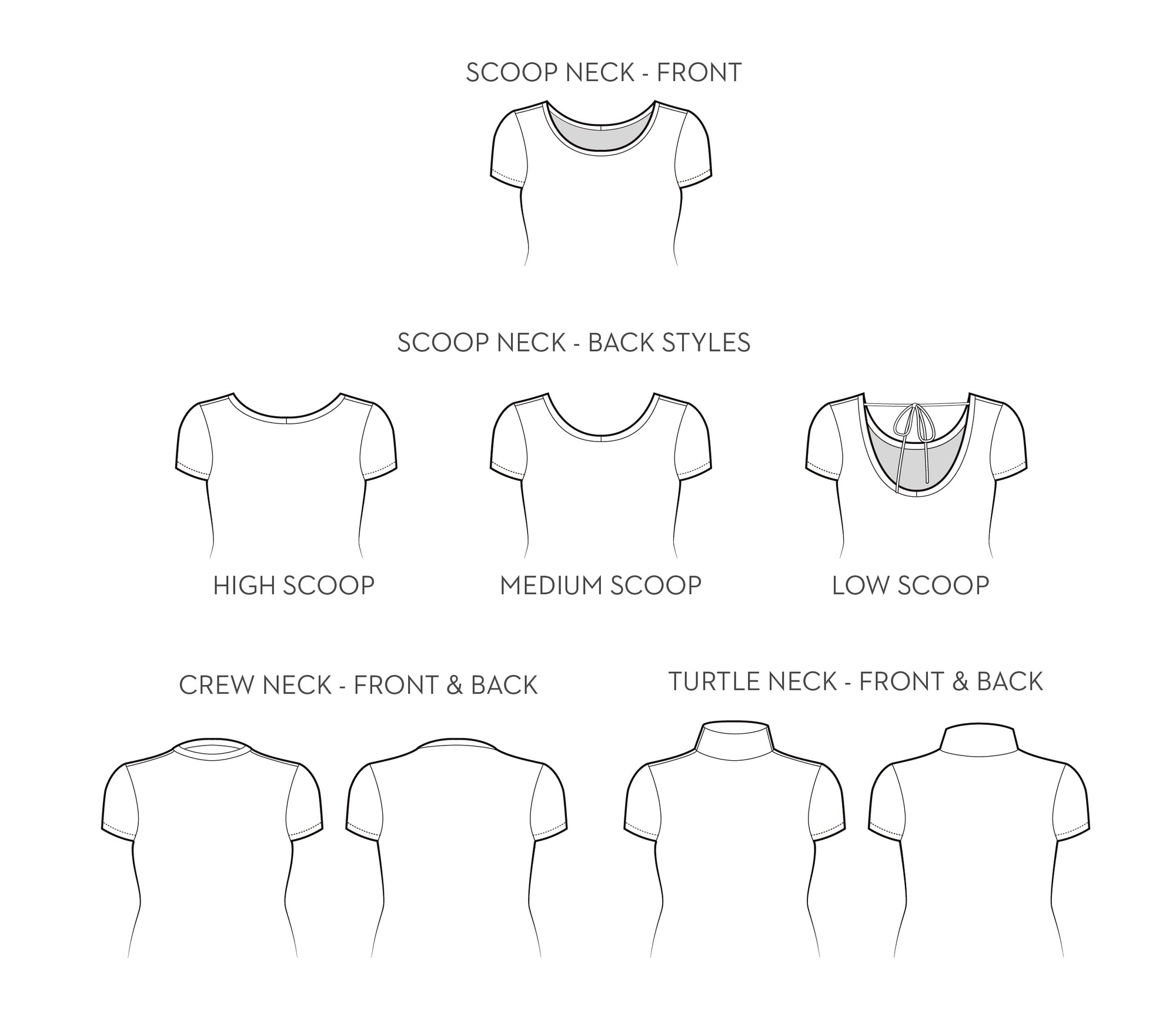 Frances Modular T-shirt and Dress PDF - Sizes 14-30 - Victory Patterns