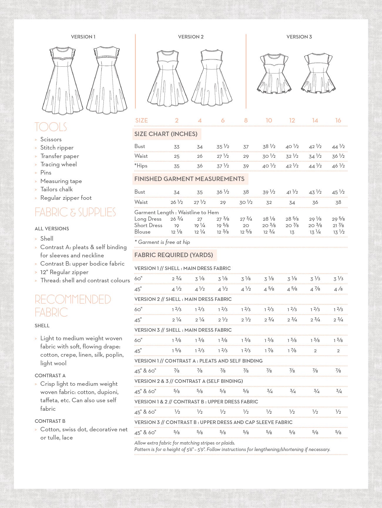 Ava Dress & Blouse PDF - Victory Patterns