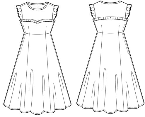 Ava Dress & Blouse PDF - Victory Patterns
