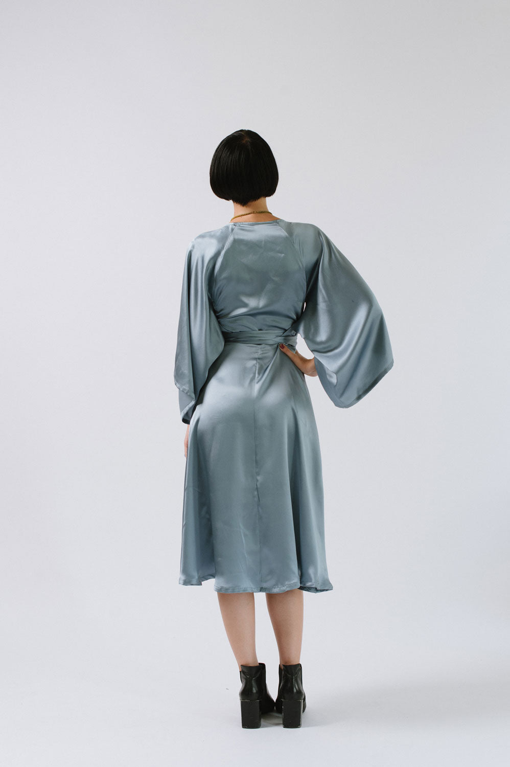 silk wrap dress pattern Silversaga Patterns Mina Wrap Dress The Fold Line