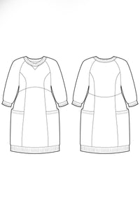 Lola Sweater Dress - 14-30 - PDF - Victory Patterns