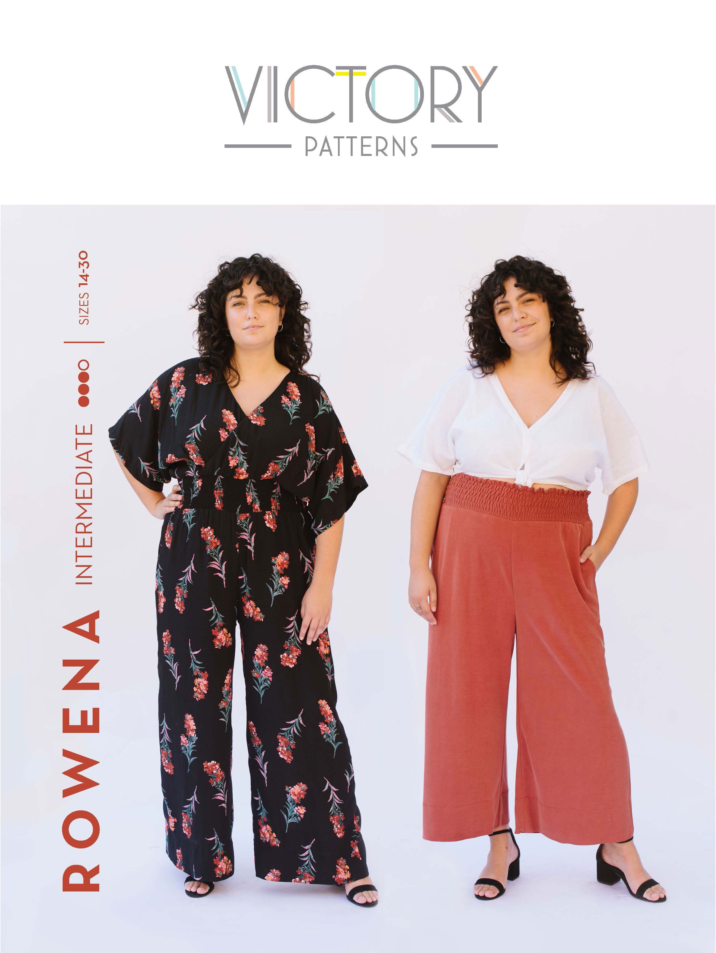 Rowena Jumpsuit & Pants - Size 14-30 - PDF - Victory Patterns
