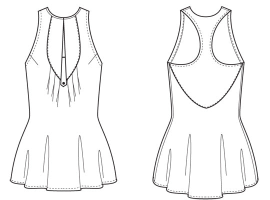 Simone Dress and Tank Top - Paper - Victory Patterns
